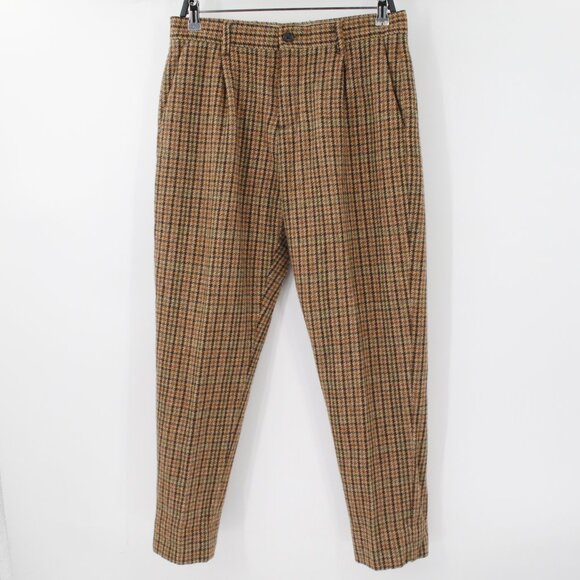 Banana Republic Other - Banana Republic Derby Suit Pants mens 32 L28 Italian Tweed Brown Houndstooth